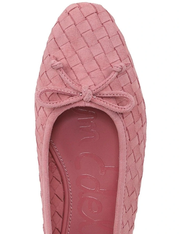 Ruthie Ballet Flats in Silk Rose Suede image 4