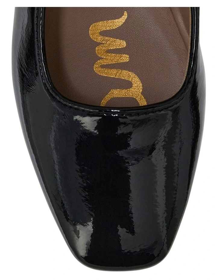 Michaela Flat Shoes in Black Patent image 4