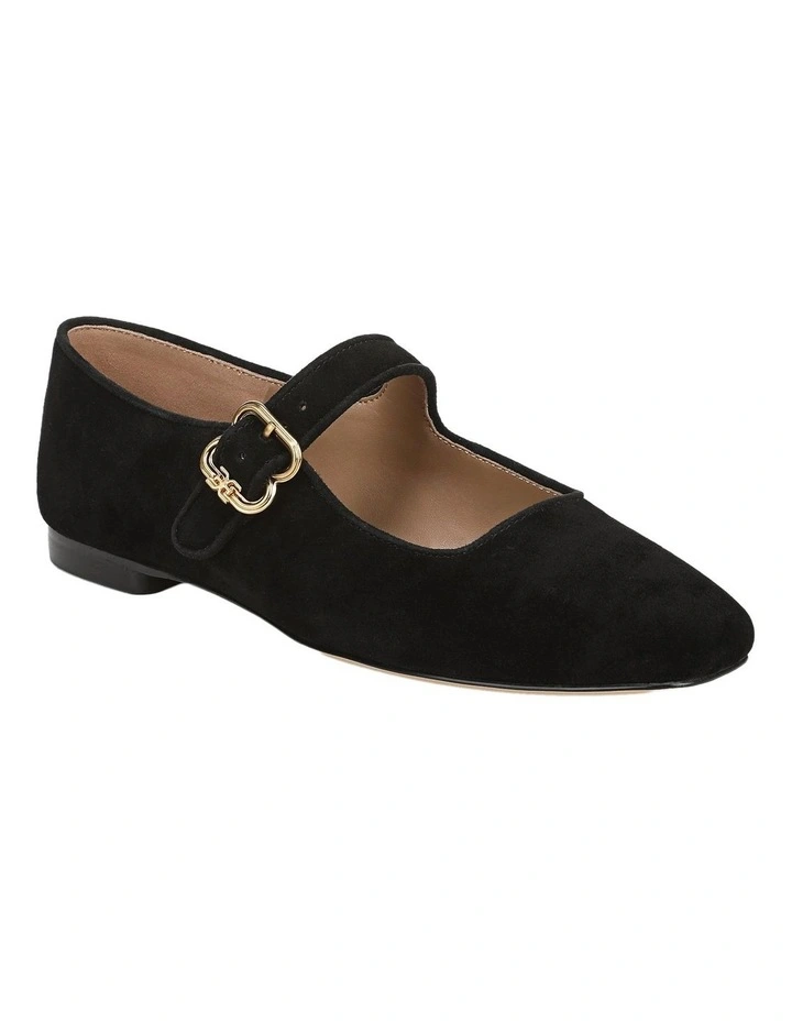 Michaela Flat Shoes in Black Suede image 2