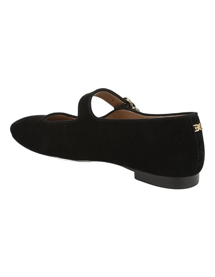 Michaela Flat Shoes in Black Suede image 3
