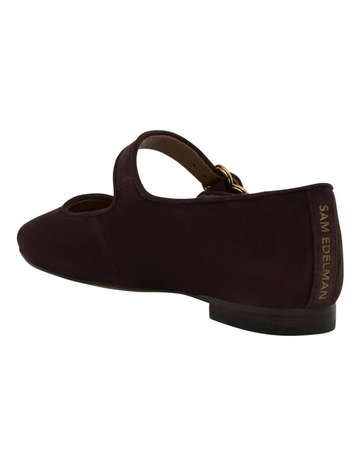 Michaela Flat Shoes in Cafe Noir Suede image 3