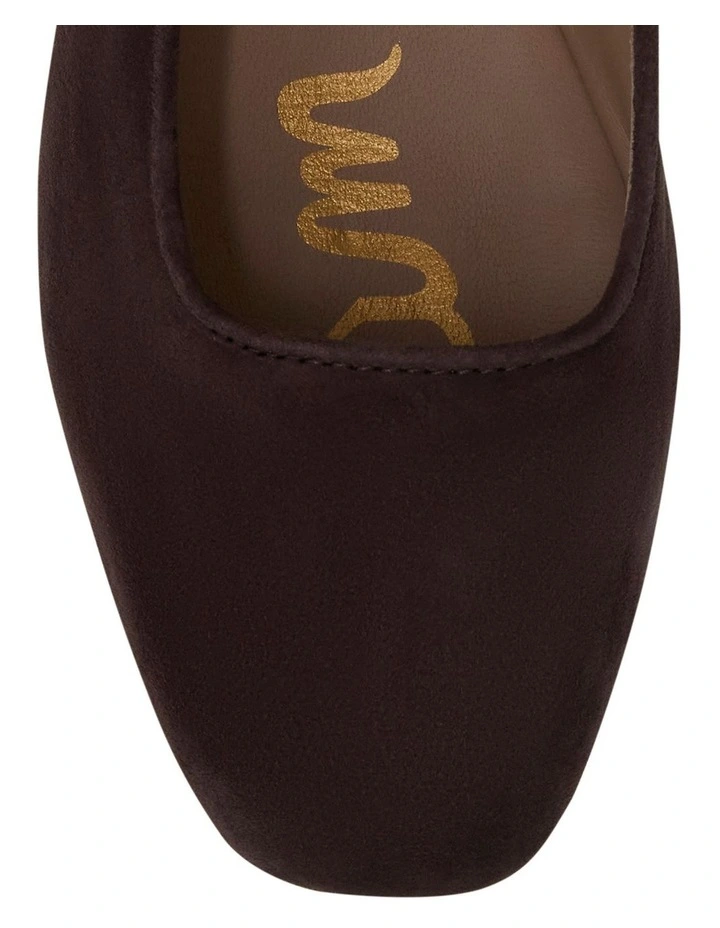 Michaela Flat Shoes in Cafe Noir Suede image 4