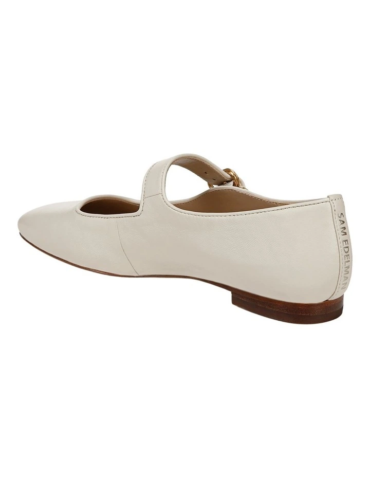 Michaela Ballet Flats in Mod Ivory Leather image 3