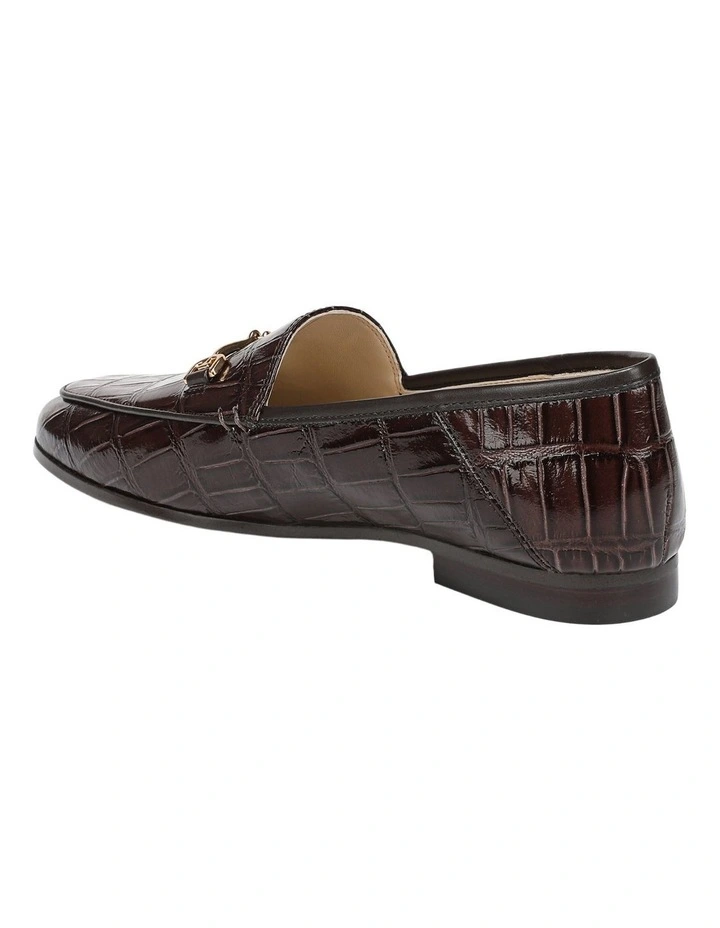 Loraine Loafers in Amaro Brown Croc image 4