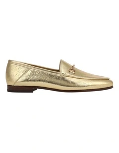 Loraine Loafers in Amber Gold Leather