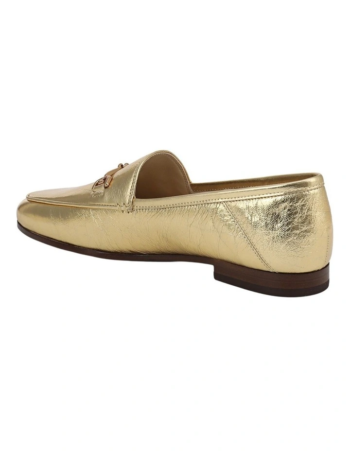 Loraine Loafers in Amber Gold Leather image 3