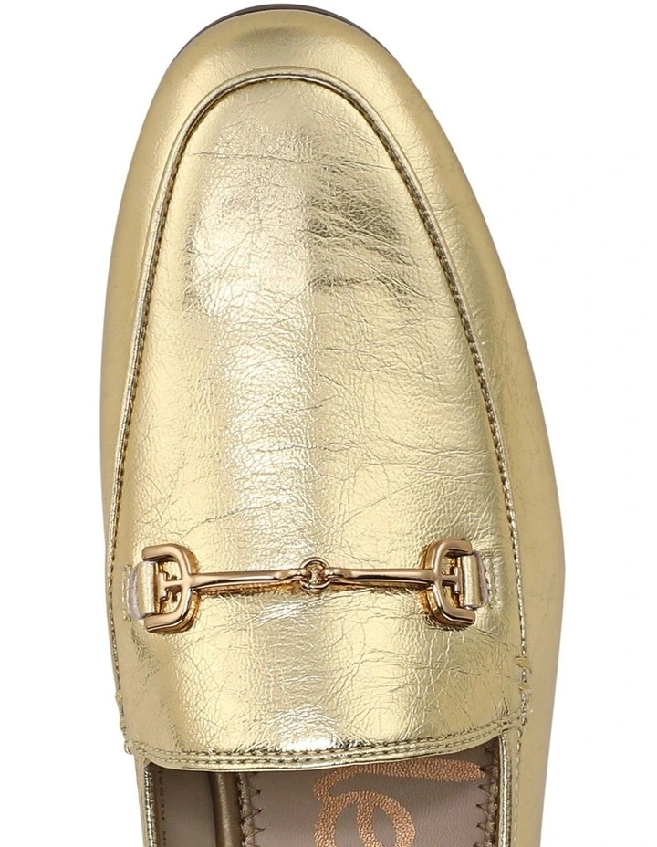 Loraine Loafers in Amber Gold Leather image 4