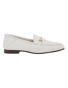 Loraine Loafers in Bright White Leather