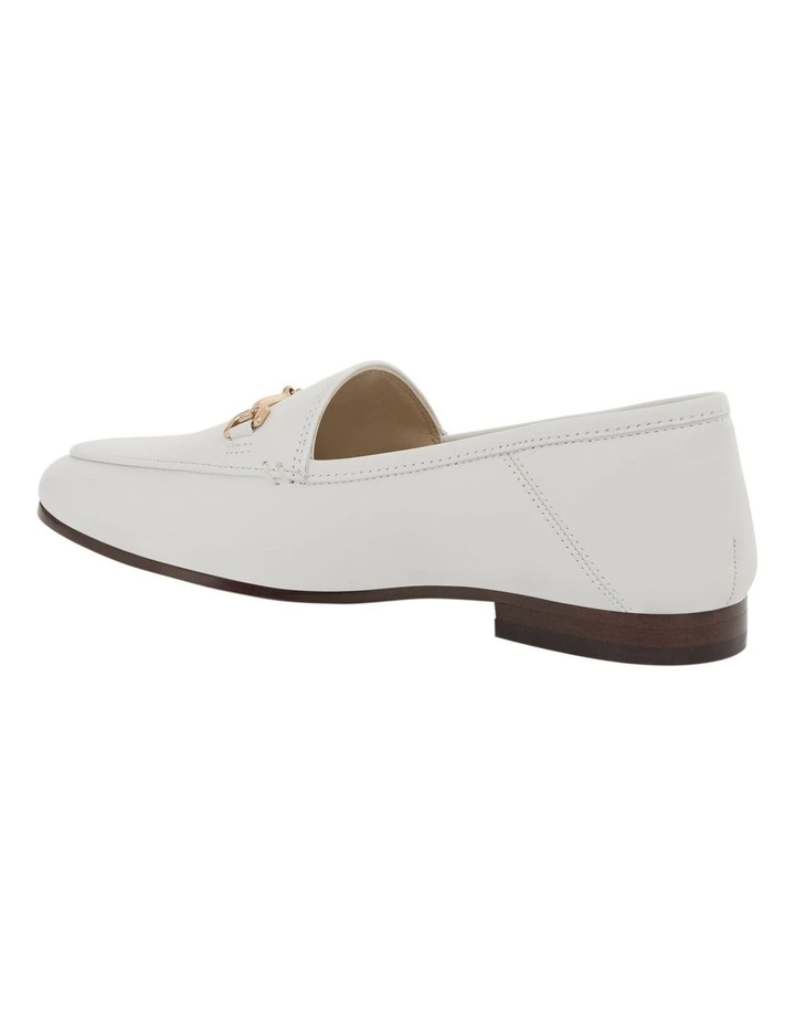Loraine Loafers in Bright White Leather image 3