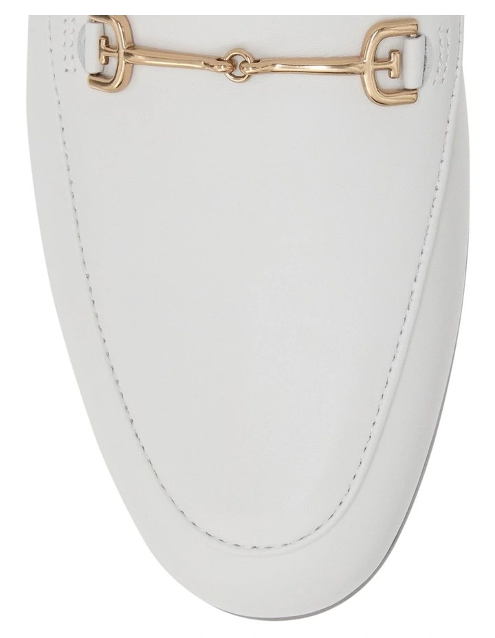 Loraine Loafers in Bright White Leather image 4