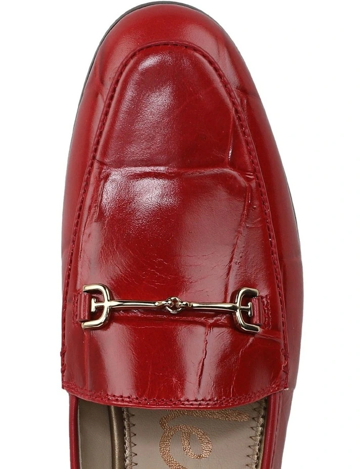 Loraine Loafers in Deep Scarlet Leather image 4