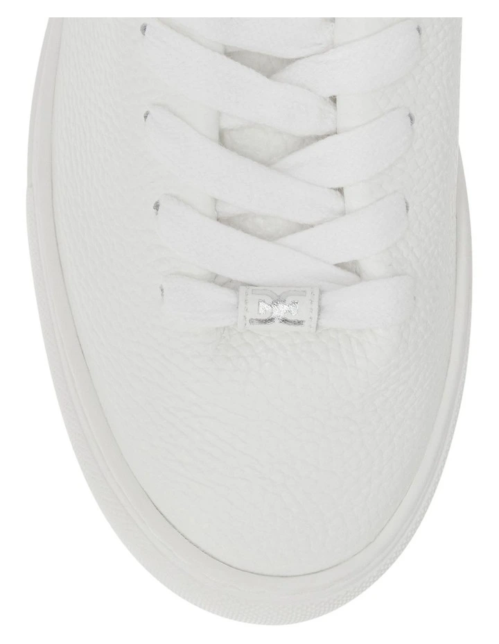 Poppy Sneakers in White Leather image 4