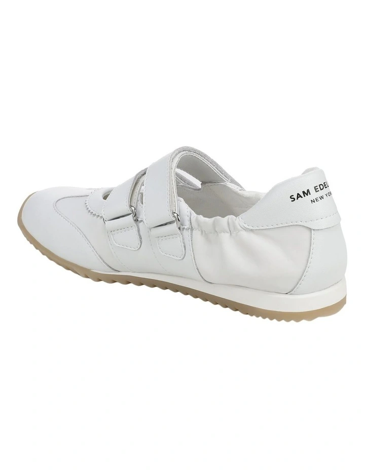 Isabella Sneakers in White Leather image 3