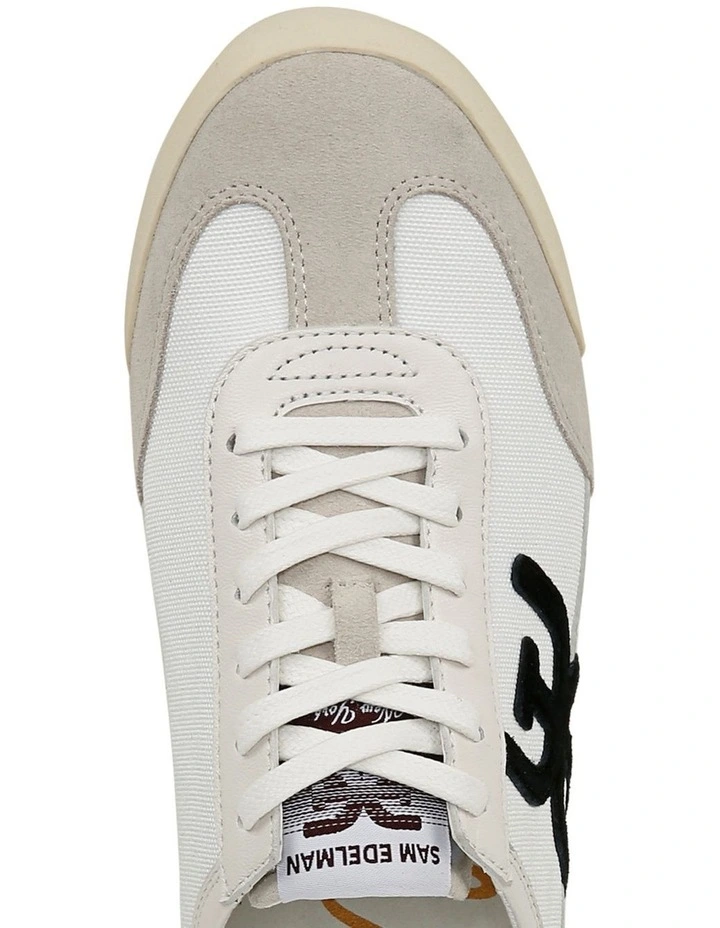 Ivey Sneaker in Greige White Suede image 4