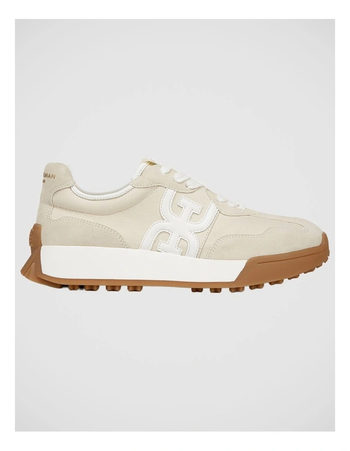 Langley Sneakers in Off White Suede image 1