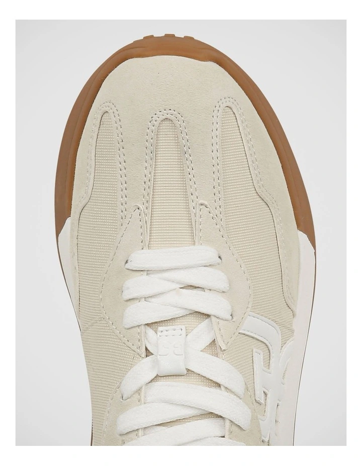 Langley Sneakers in Off White Suede image 4
