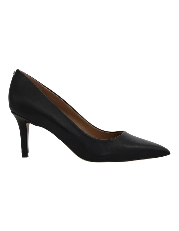 Vienna Heeled Shoes in Black Leather image 1