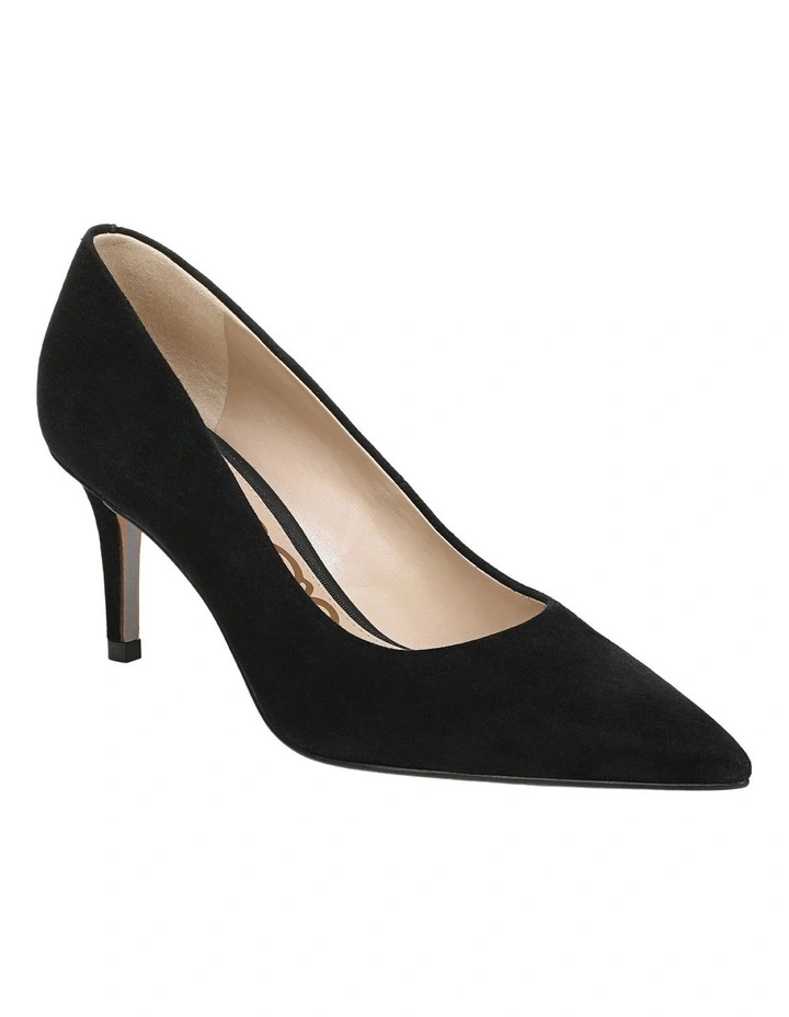 Vienna Heeled Shoes in Black Suede image 2
