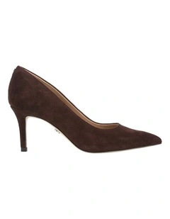 Vienna Heeled Shoes in Cafe Noir Suede