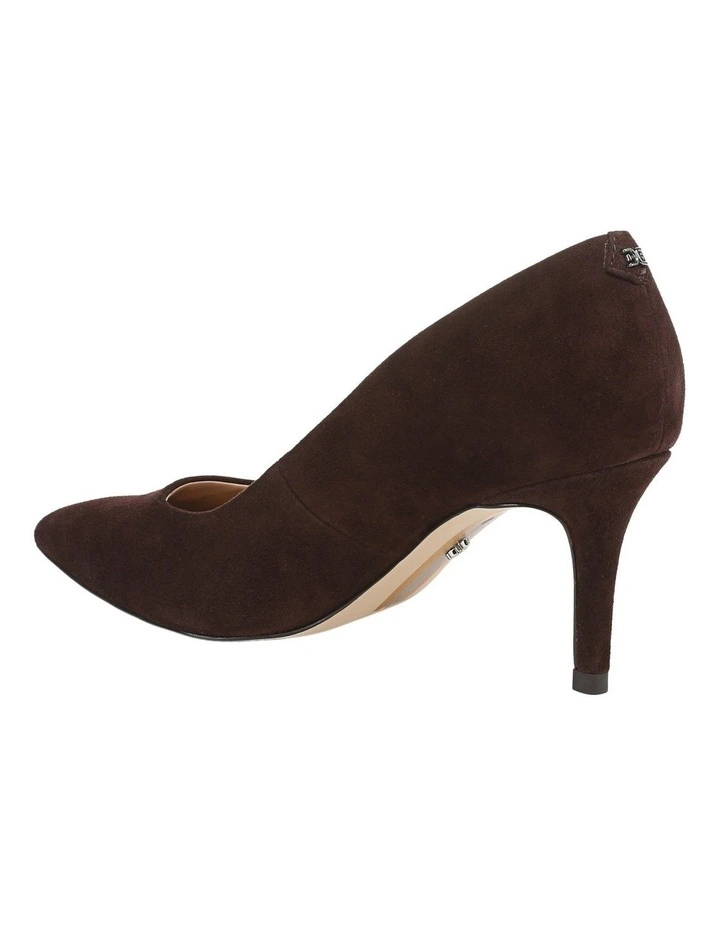 Vienna Heeled Shoes in Cafe Noir Suede image 3