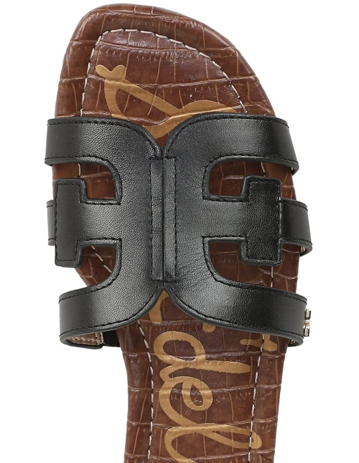 Bay Sandals in Black Leather image 4