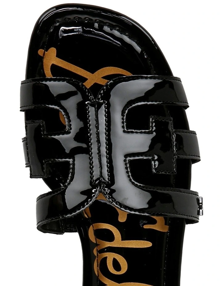 Bay Sandals in Black Patent image 4