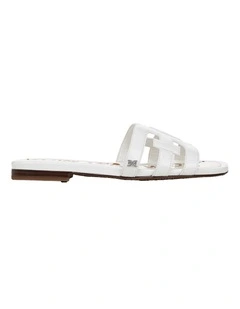 Bay Sandals in Bright White Patent