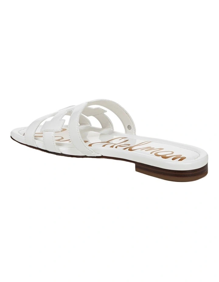 Bay Sandals in Bright White Patent image 3