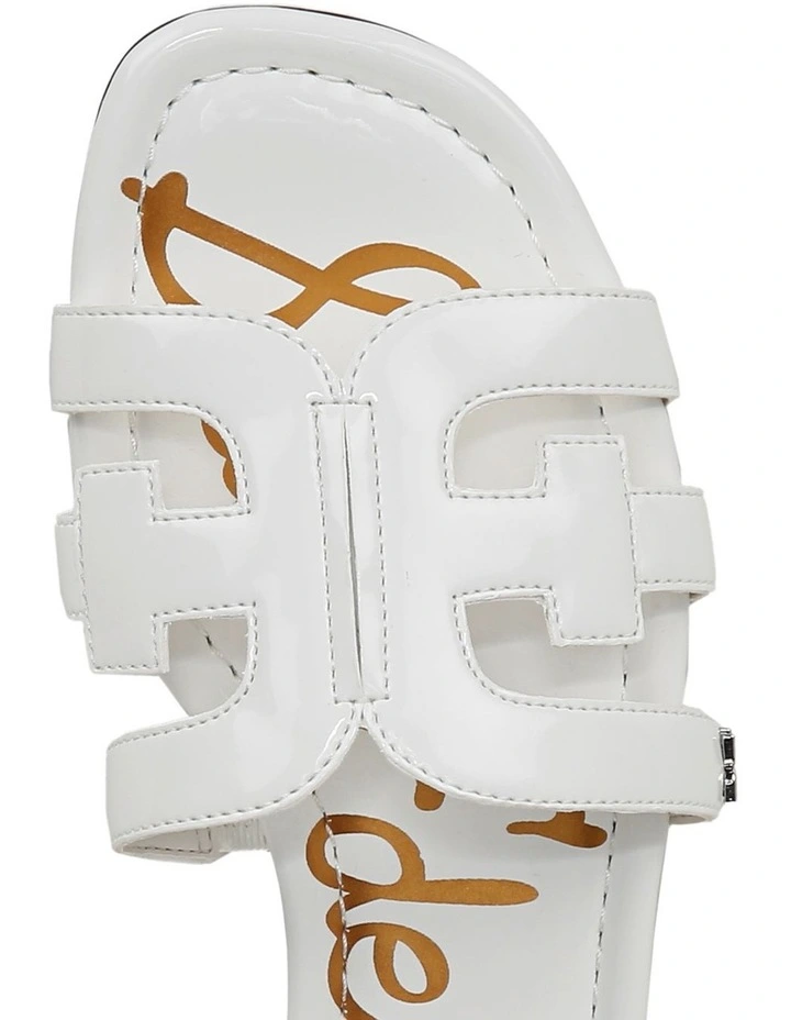 Bay Sandals in Bright White Patent image 4
