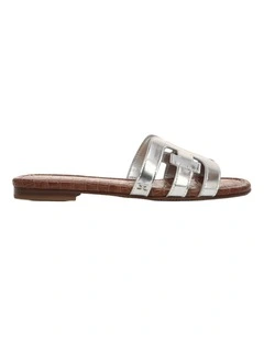 Bay Sandals in Soft Silver Leather
