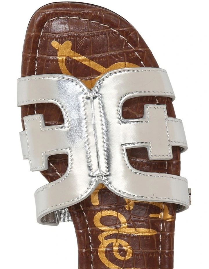 Bay Sandals in Soft Silver Leather image 4