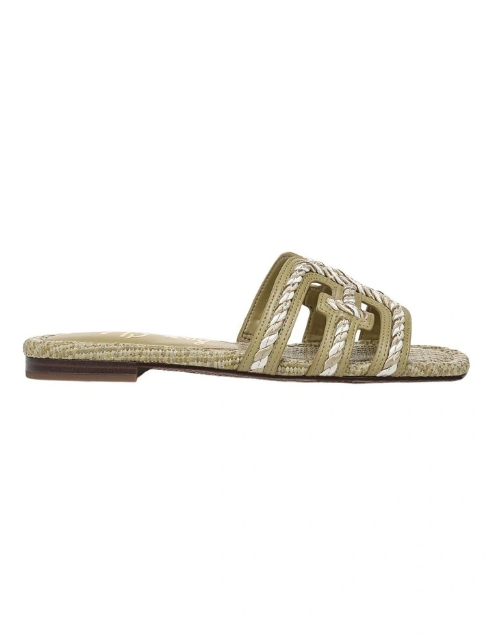 Bay Sandals in Washed Sage Raffia image 1