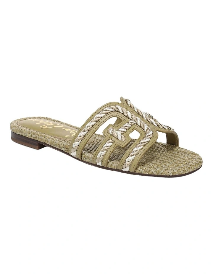 Bay Sandals in Washed Sage Raffia image 2