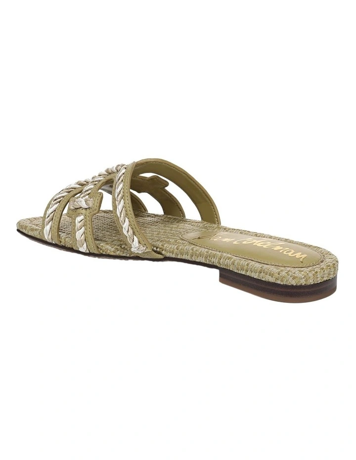 Bay Sandals in Washed Sage Raffia image 3