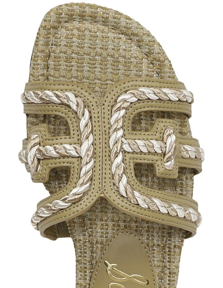 Bay Sandals in Washed Sage Raffia image 4
