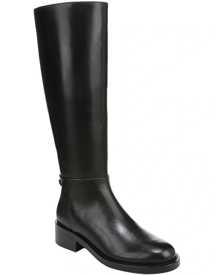 Milla Knee Boots in Black Leather image 2