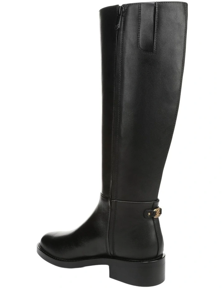 Milla Knee Boots in Black Leather image 3
