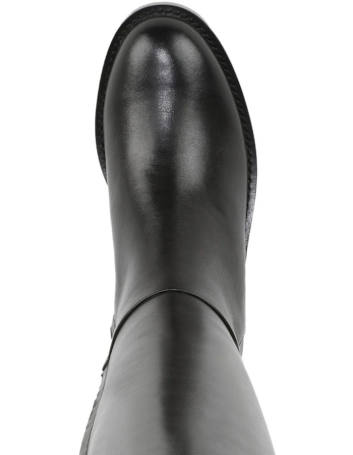 Milla Knee Boots in Black Leather image 4