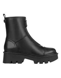 Cooper Ankle Boots in Black Leather