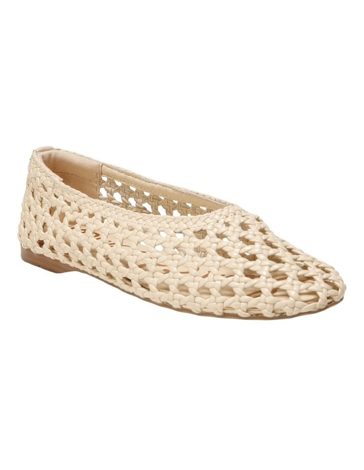 Shira Ballet Flats in Ivory Leather image 2