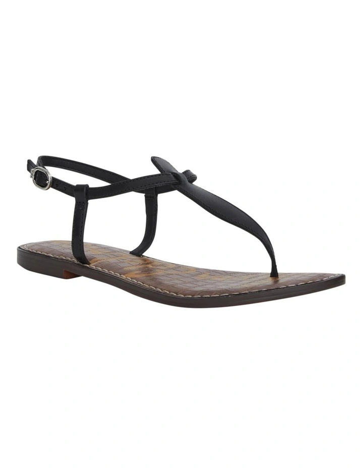 Gigi Sandals in Black Leather image 2