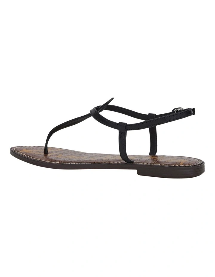 Gigi Sandals in Black Leather image 3
