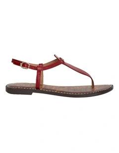 Gigi Sandals in Summer Red Leather