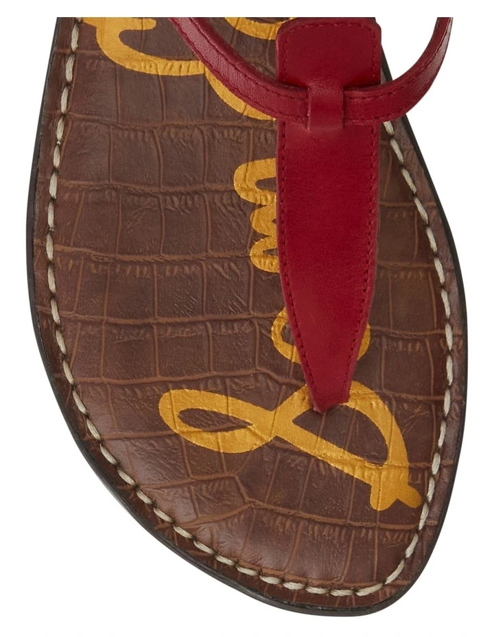Gigi Sandals in Summer Red Leather image 4