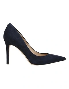 Hazel Heeled Shoes in Blaltic Navy Suede
