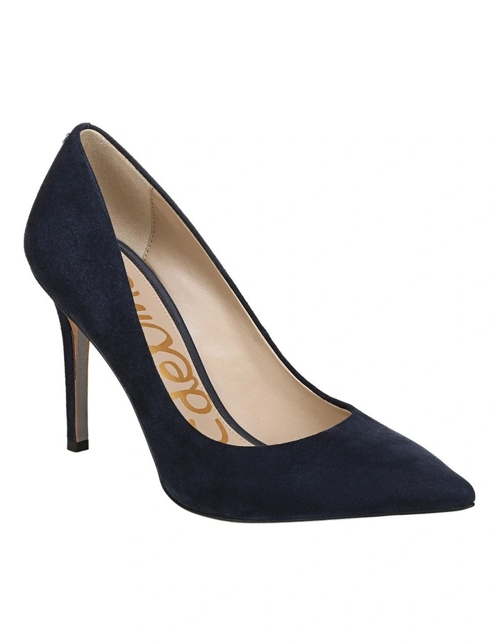 Hazel Heeled Shoes in Blaltic Navy Suede image 2