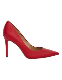 Hazel Heeled Shoes in Persian Red Leather