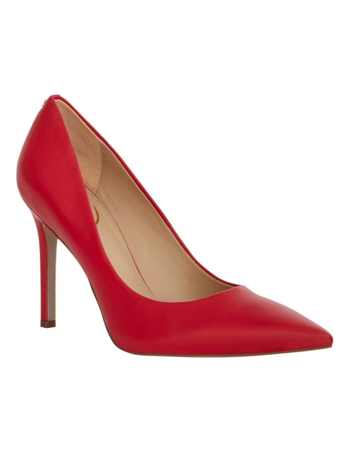 Hazel Heeled Shoes in Persian Red Leather image 2