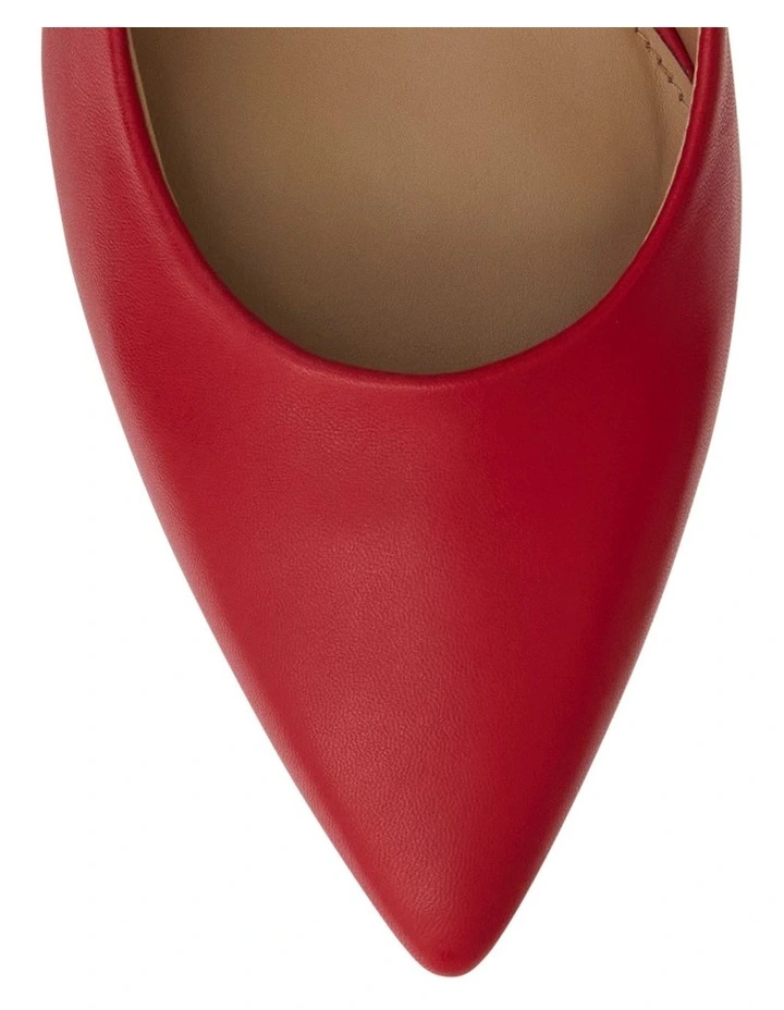 Hazel Heeled Shoes in Persian Red Leather image 4