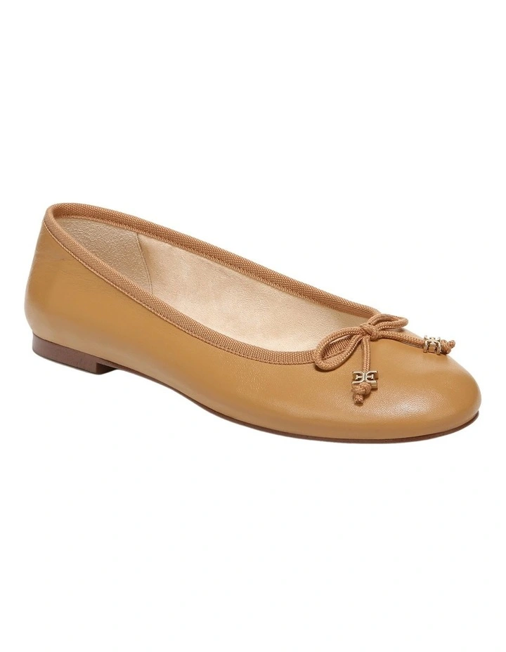 Felicia Ballet Flat in Buff Tan Leather image 2